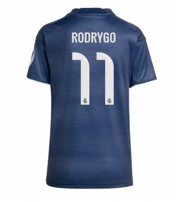 Real Madrid Rodrygo Goes #11 Udebanetrøje Dame 2025-26 Kortærmet
